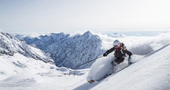 Ski auf dem Skigebiet Zugspitze