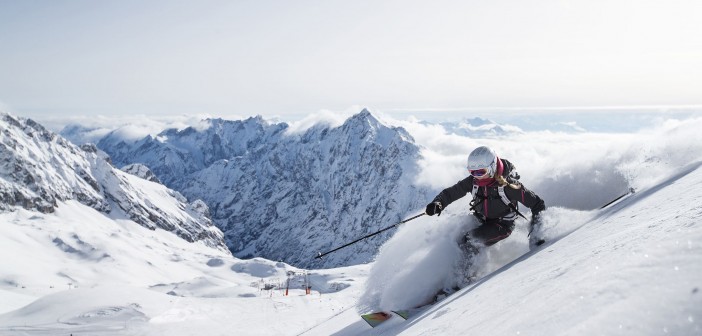 Ski auf dem Skigebiet Zugspitze
