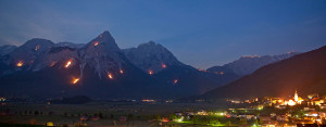Tiroler Zugspitze Bergfeuer