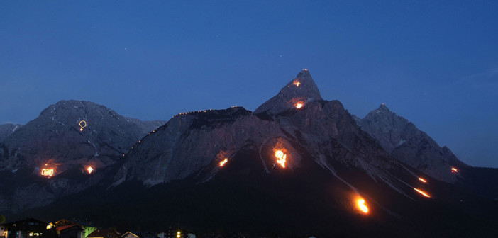 Zugspitze Brennende Feuer